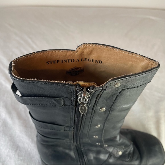 Harley Davidson Leather Motorcycle Boots - Picture 11 of 11